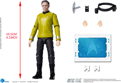 HIYA - Star Trek 2009 - Exquisite Mini 1:18 - Pike 4"" Action Figure