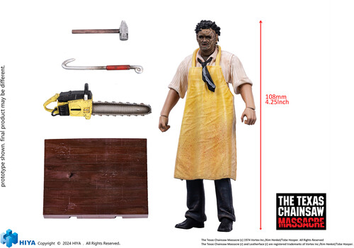 HIYA - Texas Chainsaw Massacre 1974 - Exquisite Mini 1/18 - LeatherFace (Killing Mask Standard Ver.) 4"" Action Figure