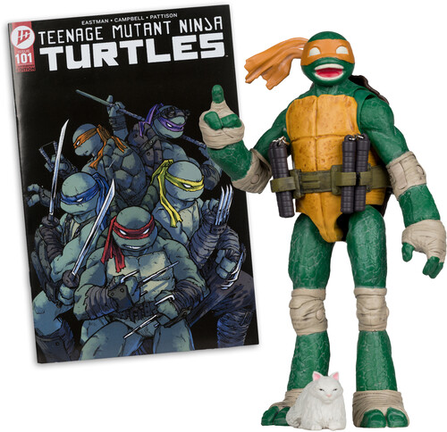 McFarlane Toys - Teenage Mutant Ninja Turtles - Page Punchers -Michelangelo 5"" Action Figure With Comic (TMNT)
