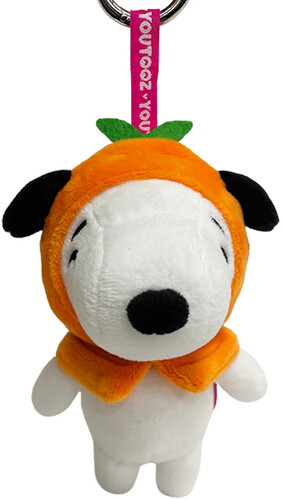 Youtooz - Peanuts - 5"" Plush Keychain - Orange Snoopy