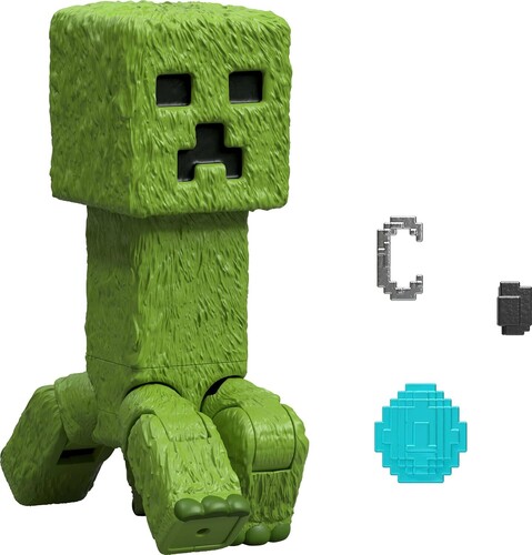 Mattel - Minecraft Movie 4'' Creeper Figure with Accessories