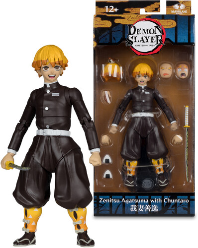 Mcfarlane - Demon Slayer - 7"" Zenitsu Agatsuma with Chuntaro (Season2) Action Figure