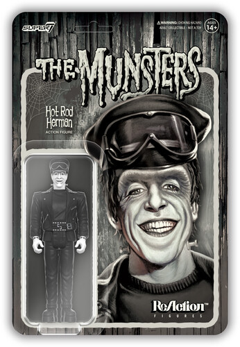 Super7 - The Munsters ReAction Wave 3 - Biker Herman (Grayscale)