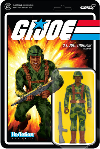 Super7 - G.I. Joe Reaction Wave 4 - Trooper Clean Shaven (Brown)