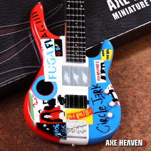 Axe Heaven Flea Red Hot Chili Peppers Mini Bass Guitar Axe Heaven Flea Red Hot Chili Peppers Mini Bass Guitar