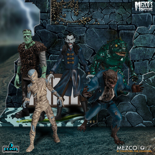 Mezco - 5 Points Mezco's Monsters - Tower of Fear Deluxe Boxed Set