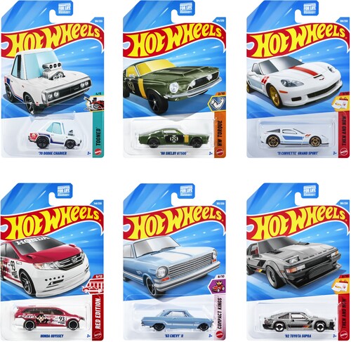 Hot Wheels Basic 1:64 Car 72-Piece J Assortment