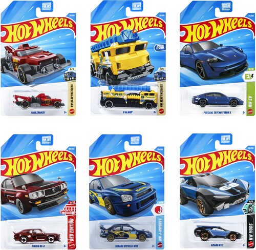 Hot Wheels Basic 1:64 Car 72-Piece J Assortment