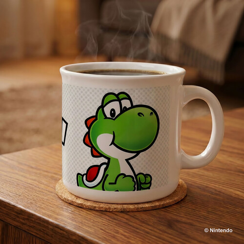 Super Mario - Yoshi-Name - 20 oz Camper Mug