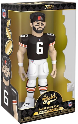 NFL Cleveland Browns Baker Mayfield 12-Inch Vinyl Gold