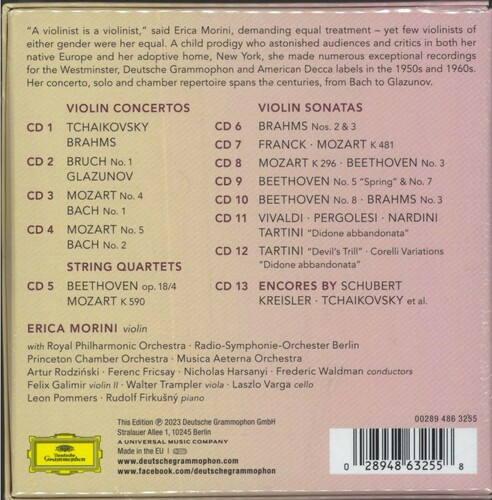 Erica Morini Erica Morini Edtion - 13-CD Boxset Boxed Set on