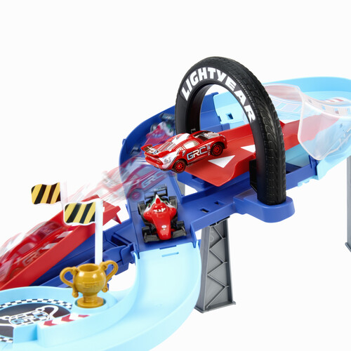 カーズ マテル GRC JUMPING RACEWAY ミニカー ピクサー Disney and Pixar Cars GRC Jumping Raceway Playset with 2 Toy
