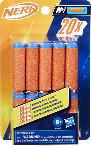 Nerf N Series N1-darts – 20 Stuks – Navulverpakking Voor Snelle Herlaadactie – Precisie, Snelheid En Afstand
