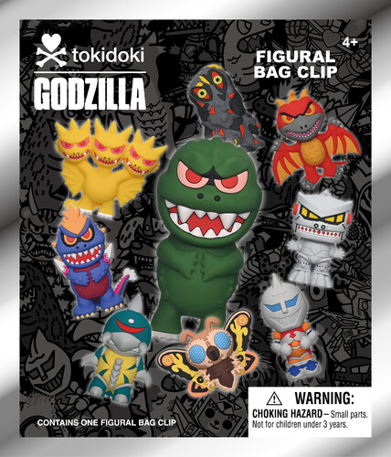 Tokidoki x Godzilla - Series 1 - 3D Foam Bag Clip Blind Bag - 24pc