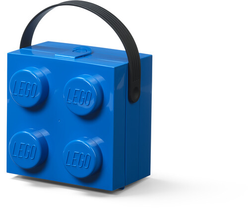 LEGO Box with Handle with 4 Knobs, Blue