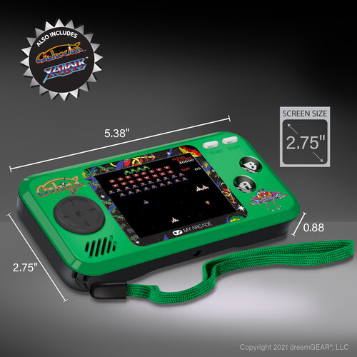 MY ARCADE GALAGA ポケットプレーヤー　DGUNL-3244 My Arcade DGUNL-3244 Galaga Pocket Player Portable Handheld