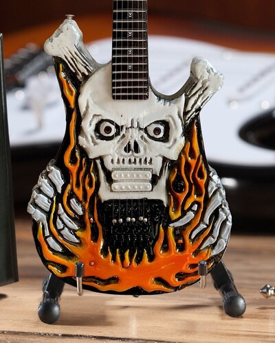 George Lynch Signature ESP Flaming Skull 10 Inch Miniature Guitar