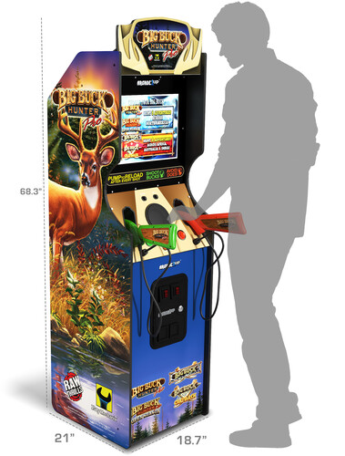 Arcade1Up Big Buck Hunter Pro Deluxe Arcade Machine, 5-Foot