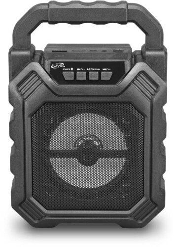 iLive ISB199B Bluetooth Tailgate Party Speaker FM Radio Recha able (Black)