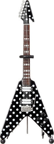 ギター HATA Knight Axe Heaven Harpoon Polka Dot V Mini Guitar Replica