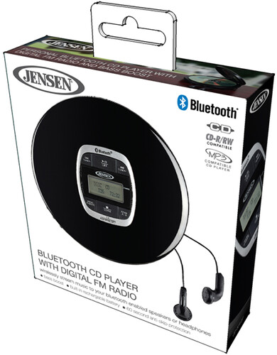 JENSEN CD60R-BT CD PLAYER BT FM ANTI-SKIP BLK Accessories on PopMarket