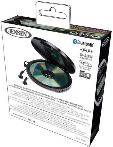 JENSEN CD60R-BT CD PLAYER BT FM ANTI-SKIP BLK Accessories on PopMarket