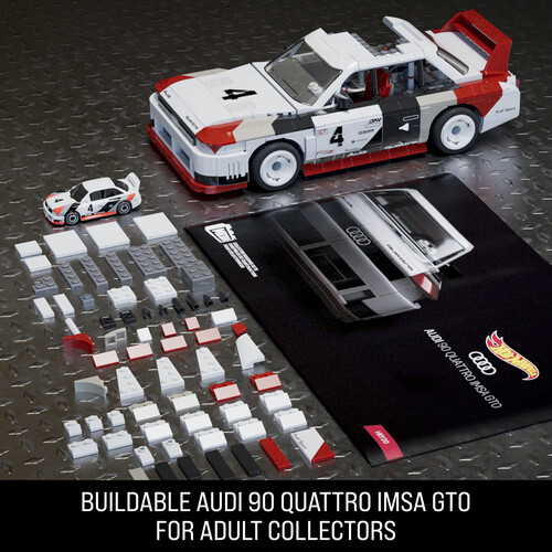 MEGA BLOKS - Hot Wheels Audi 90 Quattro IMSA GTO, Includes 1
