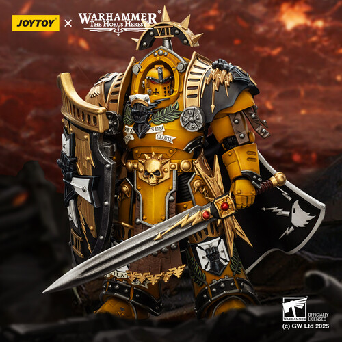 JoyToy 1/18 Despoiler Squad JoyToy Warhammer 40K: Imperial Fists Legion Praetor With Power Sword - Action Figure In Scala 1:18 Modellino Soldato Space Marine