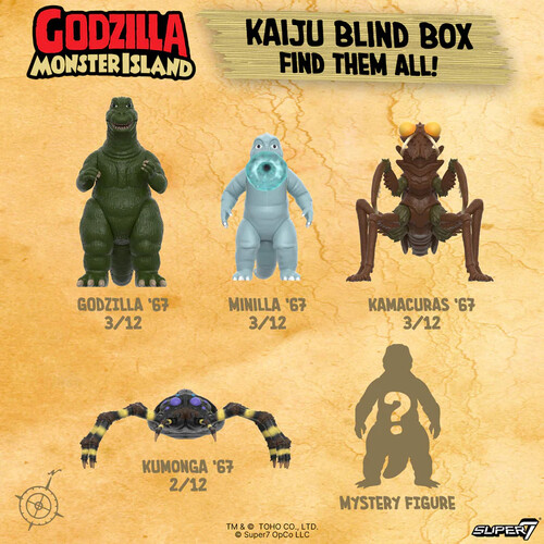 Super7 - Toho - Reaction Blind Box Wv13 - Showa Monster Island