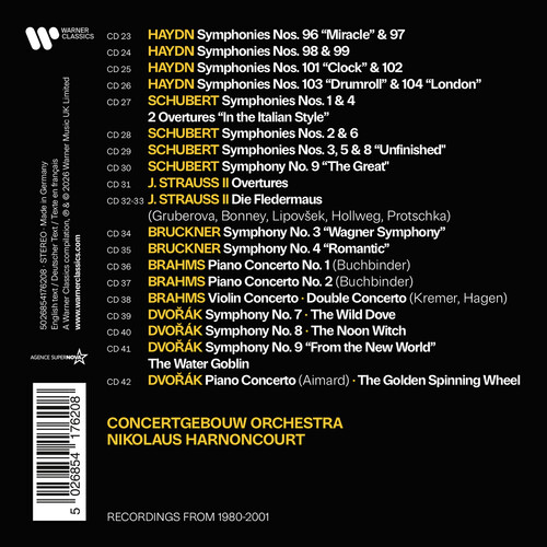 Nikolaus Harnoncourt The Complete Teldec Recordings Boxed Set on
