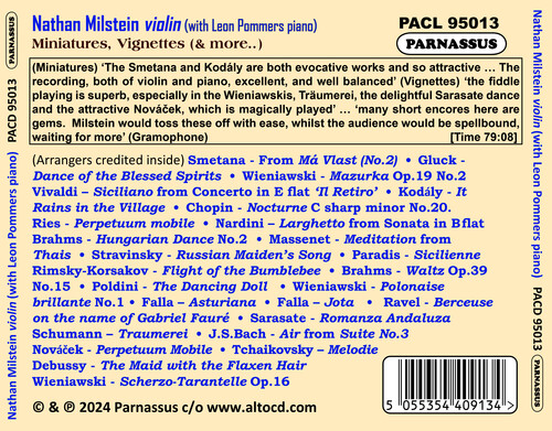 クラシック MILSTEIN VIGNETTES 24Favorite Miniatures クラシック MILSTEIN VIGNETTES 24Favorite Miniatures Nathan