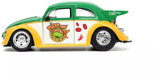 Teenage Mutant Ninja Turtles – Michelangelo Mit VW Drag Beetle Auto, 1:24 Modell, Bewegliche Teile