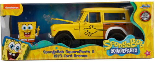 JADA 　スポンジ・ボブ　 SquarePants Ford Bronco Jada Toys Hollywood Rides 1:24 Scale Die-Cast 1972 Ford