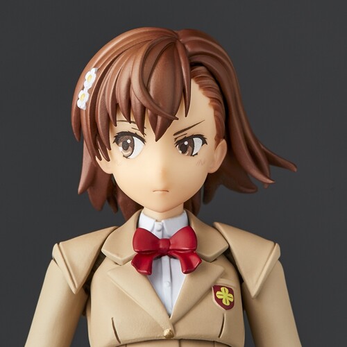 Kaiyodo - A Certain Scientific Railgun - Revoltech Amazing Yamaguchi -  Mikoto Misaka Winter Ver. Action Figure