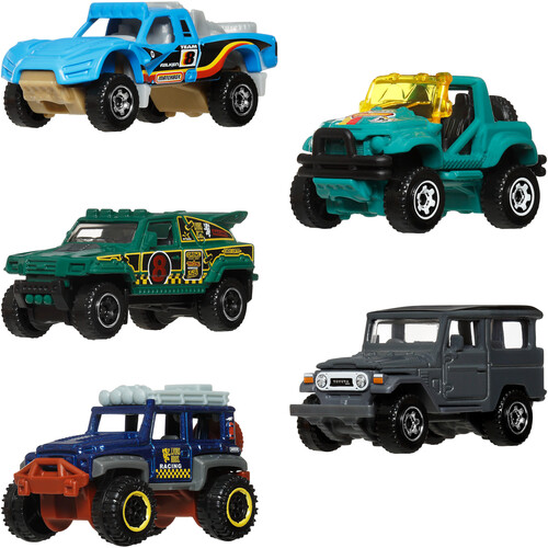 Matchbox Basic 1:64 Car 5-Pack 12-Piece J Assortment