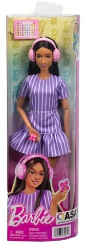 slim fit dress slacks Mattel Barbie Glitz Doll Blonde Hair Purple Polka Dot Metallic Mini Dr –  BackRoadPicking