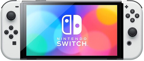 Nintendo Switch (OLED model) with White Joy-Con