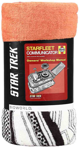 Star Trek Fleece Throw Starfleet Communicator Owner's Manual 