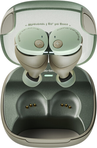 Audio Technica ATH-CKS50TW2GG Star Wars Grogu Bluetooth Earphones Ltd Ed (Green/Tan)