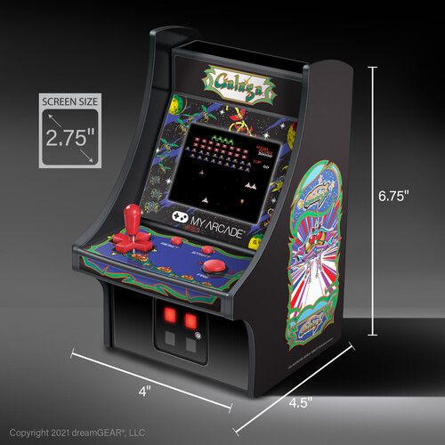 Micro player store retro arcade galaga