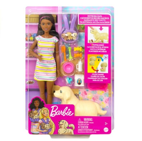 Barbie Carrinho de Filhotinhos - Mattel
