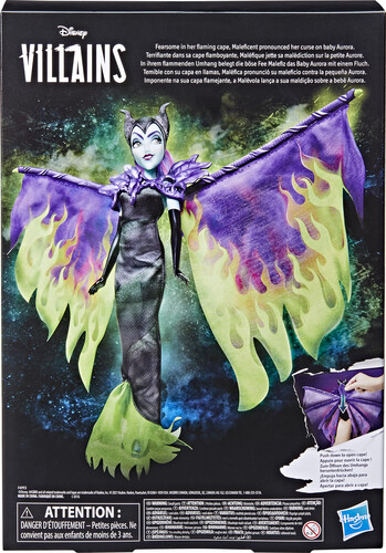 Disney Villains Maleficent's Flames of Fury Fashion Doll, Accessories,  Removable Clothes 