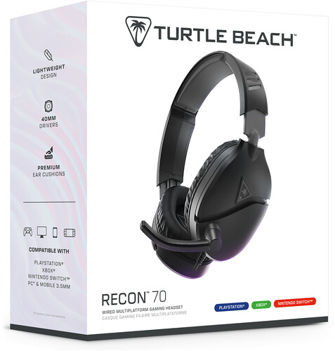 PC Accessory: Wired Headset Turtle Beach Recon 70 Black