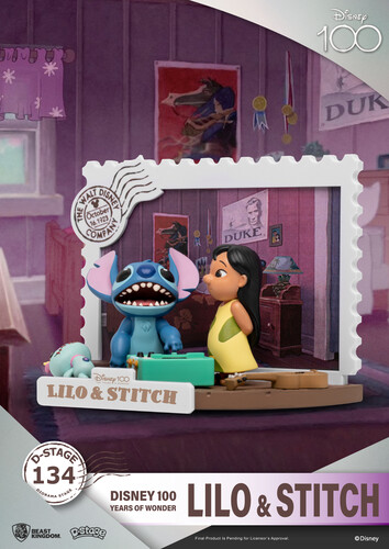 レア リロ&スティッチ Lilo & Stitch Dオークション 限定500個 Beast Kingdom - Disney 100 - D-Stage - Lilo & Stitch 6