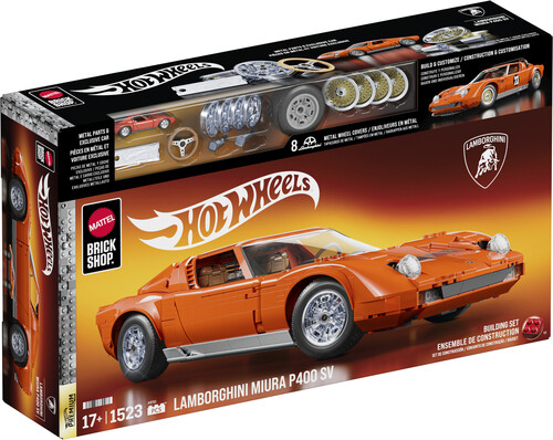 Mattel Brick Shop Hot Wheels Premium '71 Lamborghini Miura P400 SV