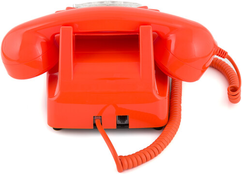 GPO Retro GPO746ROR 746 Desktop Rotary Dial Telephone - Orange