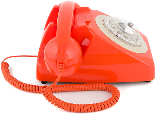 GPO Retro GPO746ROR 746 Desktop Rotary Dial Telephone - Orange