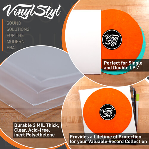 Vinyl Styl Protective Outer Record Sleeves - 100 Pack