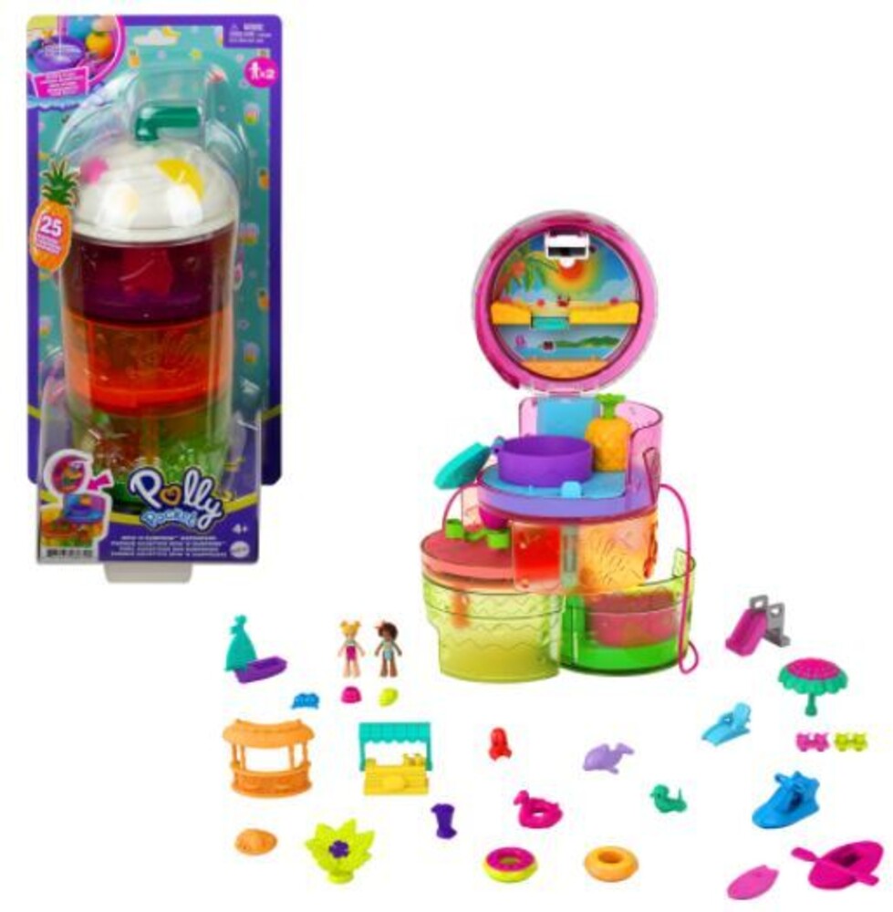 Polly Pocket - Mattel - Polly Pocket Spin and Reveal Juice Can