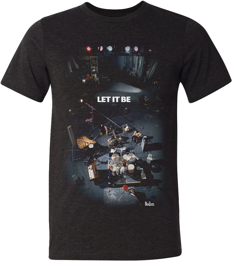 Beatles Let It Be Jan 1969 Session Ss Tee Xl - Beatles Let It Be Jan 1969 Session Ss Tee Xl (Blk)